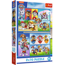 Puzzle 2x70 dílků Tlapková patrola – Trefl