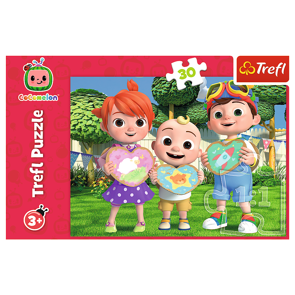 Puzzle 30 dílků Cocomelon Pojďme si hrát – Trefl 18295