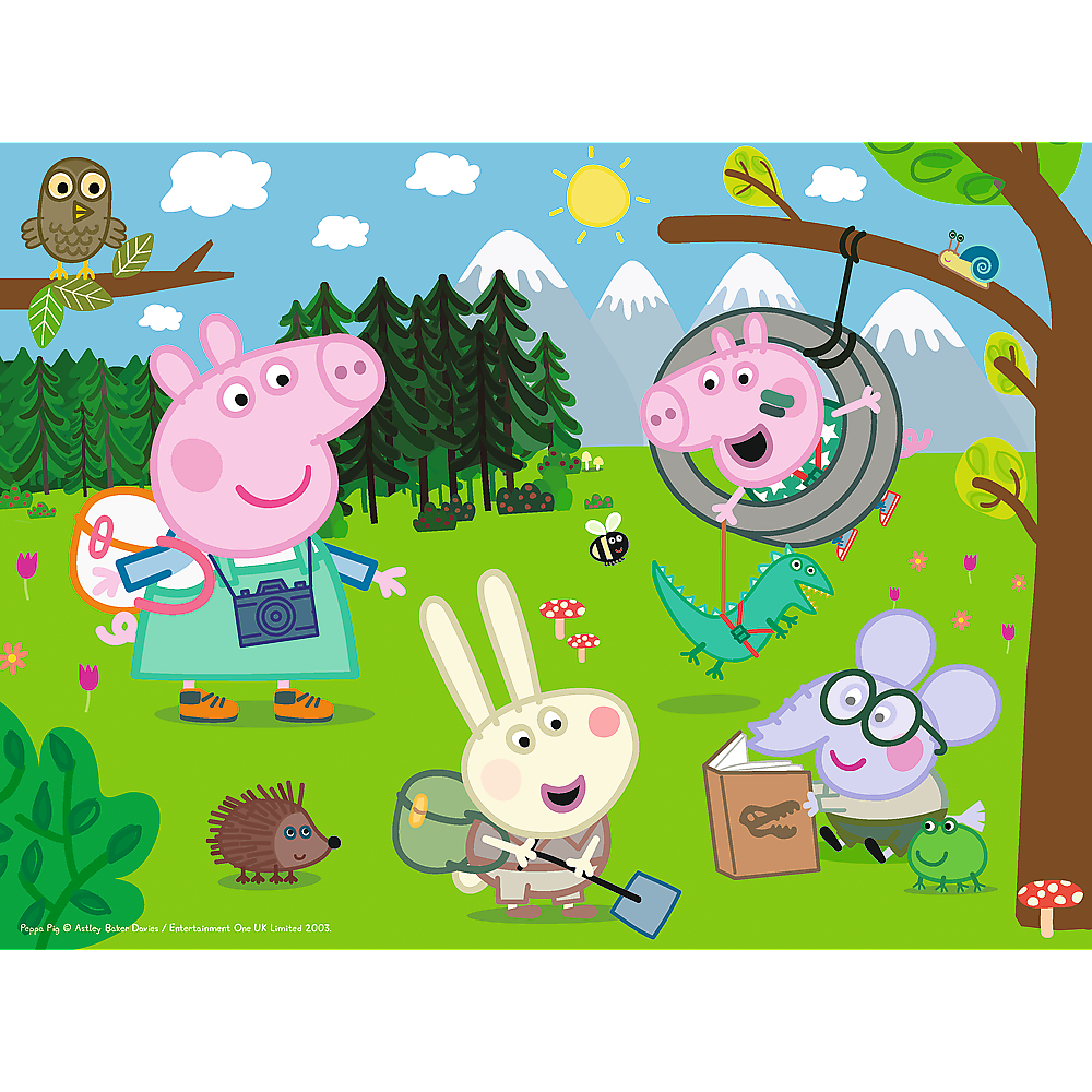 Puzzle 30 dílků Lesní výprava – Peppa Pig | Trefl 18245