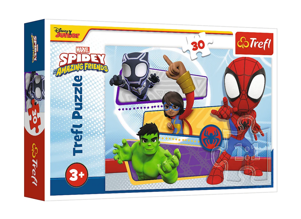 Puzzle 30 dílků Odważny Spidey – Trefl