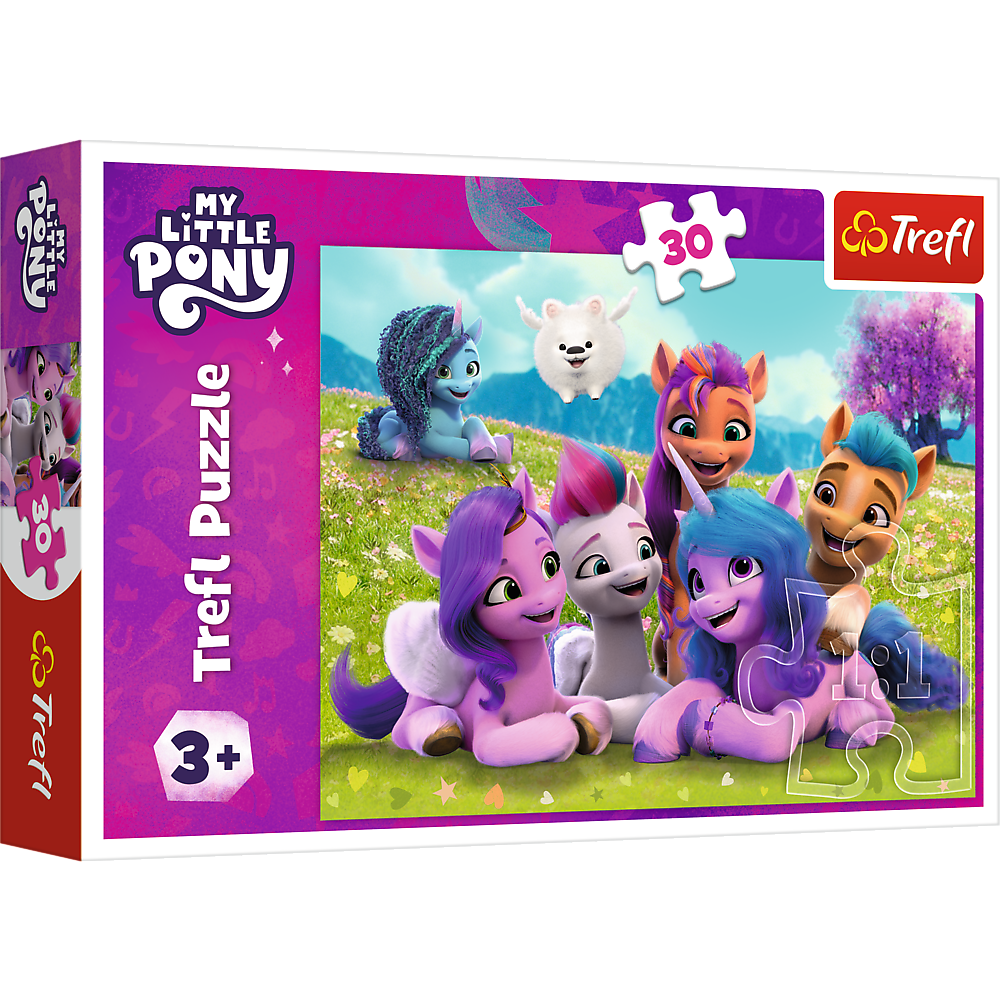 Puzzle 30 dílků Přátelské poníky – My Little Pony Trefl