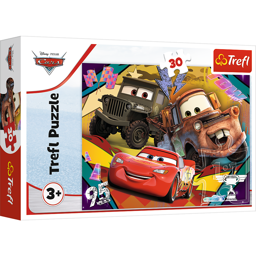 Puzzle 30 dílků Rychlá auta – Disney Cars 3
