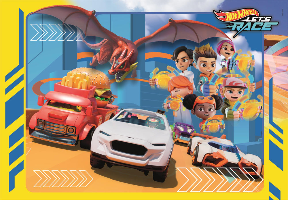 Puzzle 30 dílků Super Color Hot Wheels – Clementoni