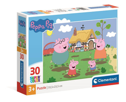 Puzzle 30 dílků Super Color Prasátko Peppa – Clementoni