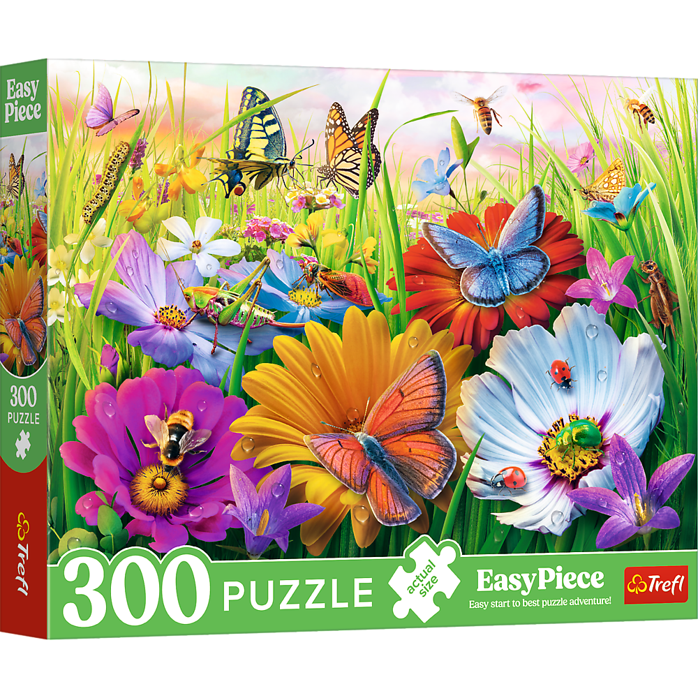 Puzzle 300 dílků hmyz na louce velké díly – Trefl 23103