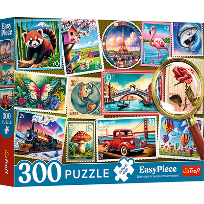 Puzzle 300 dílků poštovní známky velké díly – Trefl