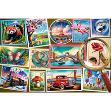 Puzzle 300 dílků poštovní známky velké díly – Trefl