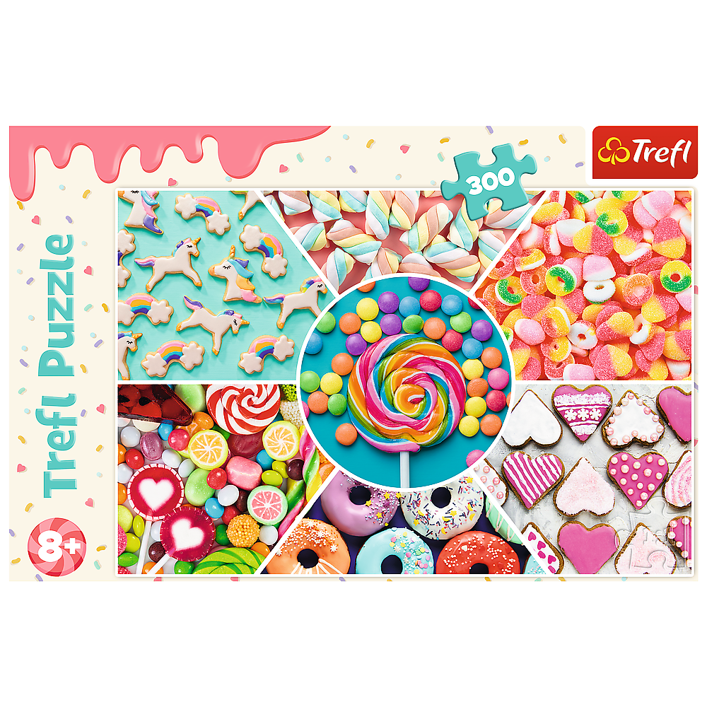 Puzzle 300 dílků sladkosti a dezerty – Trefl 23004