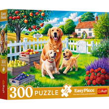 Puzzle 300 dílků velké kousky Pejsci na vsi – Trefl