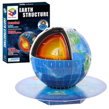 Puzzle 3D vzdělávací Planeta Země s jádrem 50 dílků