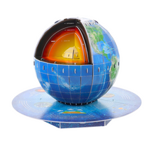 Puzzle 3D vzdělávací Planeta Země s jádrem 50 dílků