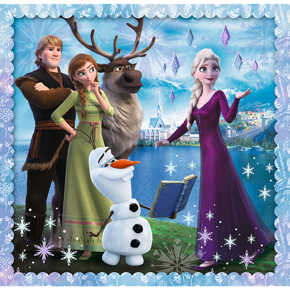 Puzzle 3v1 Ledové království Kouzelný příběh – Trefl 34853