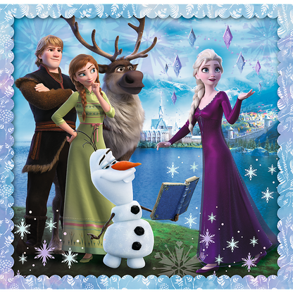 Puzzle 3v1 Ledové království Kouzelný příběh – Trefl 34853