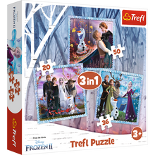 Puzzle 3v1 Ledové království Kouzelný příběh – Trefl 34853