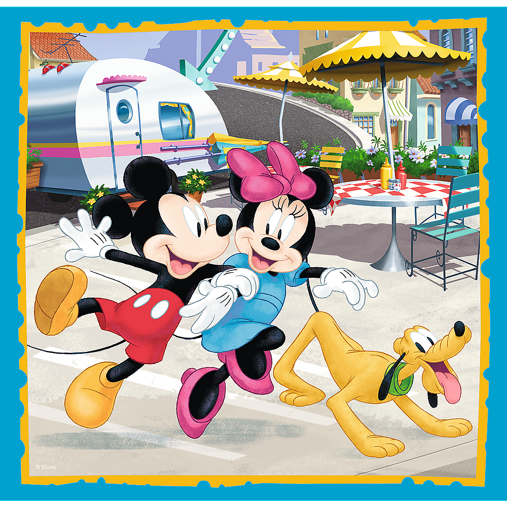 Puzzle 3v1 Mickey Mouse s přáteli 20 36 dílků – Trefl
