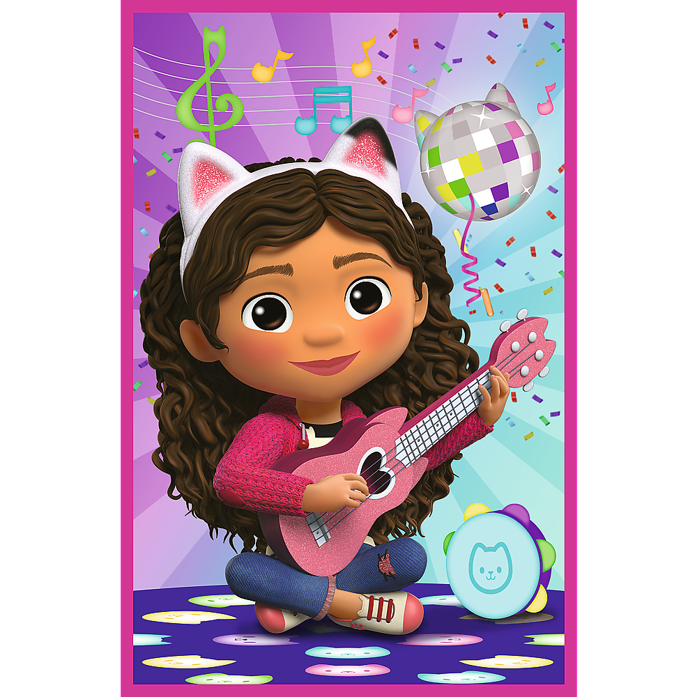 Puzzle 3x50 dílků Gabby a kočičky – Gabbys Dollhouse Trefl