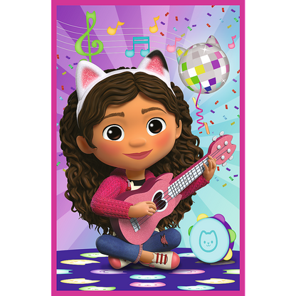 Puzzle 3x50 dílků Gabby a kočičky – Gabbys Dollhouse Trefl