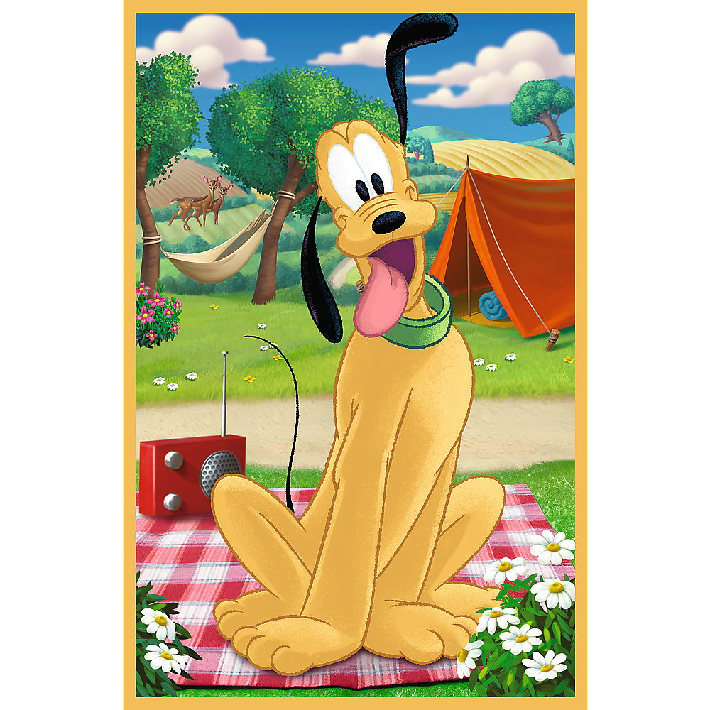 Puzzle 3x50 dílků Myšák Mickey na prázdninách Disney Trefl