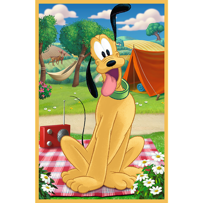 Puzzle 3x50 dílků Myšák Mickey na prázdninách Disney Trefl