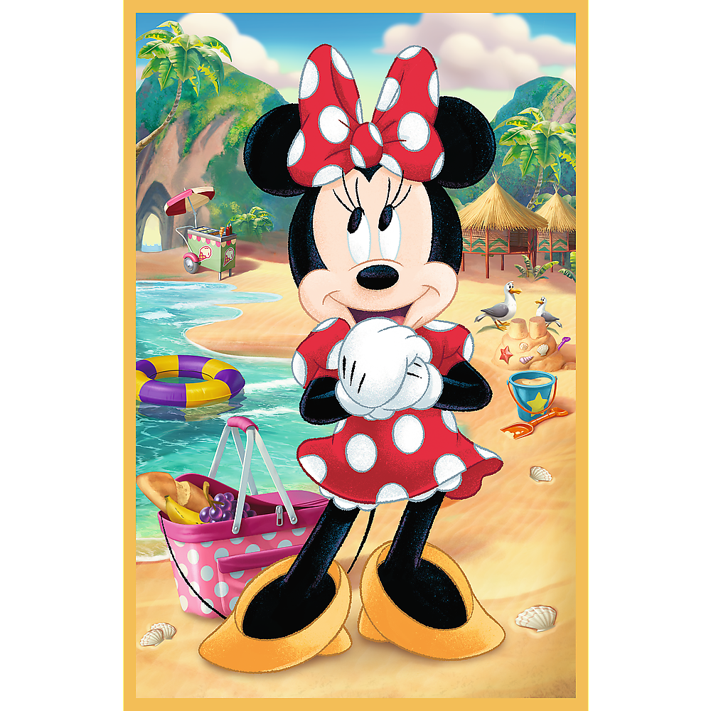 Puzzle 3x50 dílků Myšák Mickey na prázdninách Disney Trefl