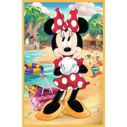 Puzzle 3x50 dílků Myšák Mickey na prázdninách Disney Trefl