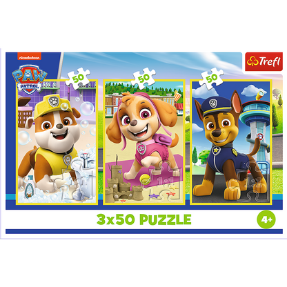 Puzzle 3x50 dílků Tlapková patrola – Trefl 34878