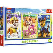 Puzzle 3x50 dílků Tlapková patrola – Trefl 34878