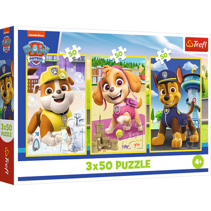 Puzzle 3x50 dílků Tlapková patrola – Trefl 34878