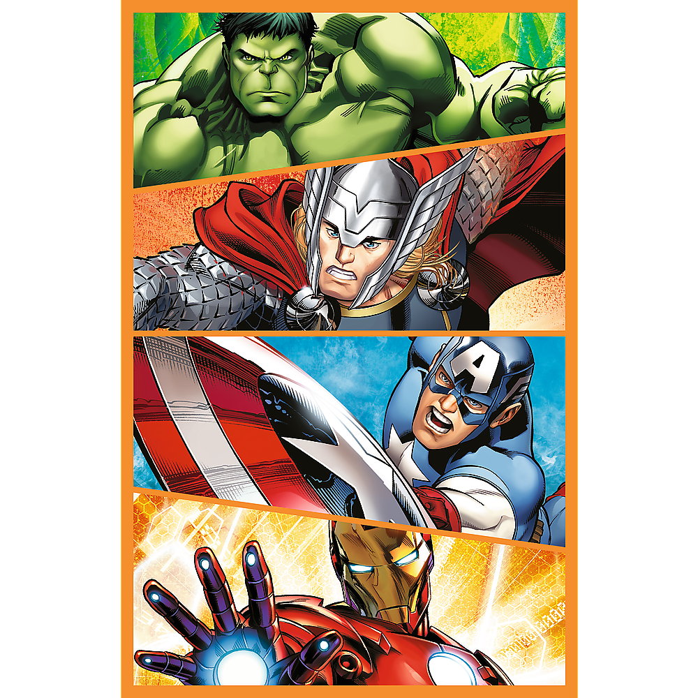 Puzzle 3x80 dílků akční superhrdinové – Disney Marvel Avengers
