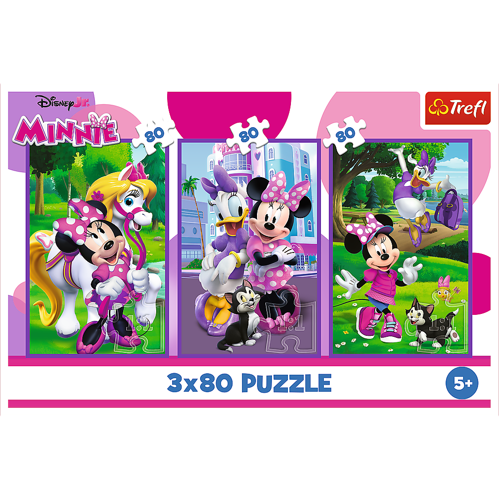 Puzzle 3x80 dílků Minnie a přátelé – Disney Minnie Trefl