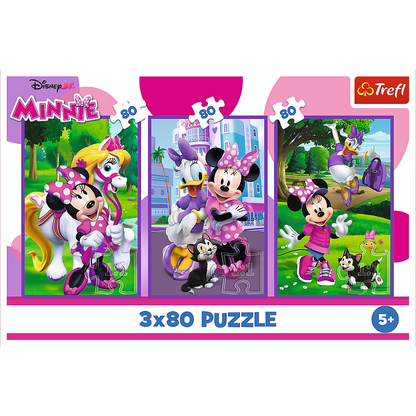 Puzzle 3x80 dílků Minnie a přátelé – Disney Minnie Trefl