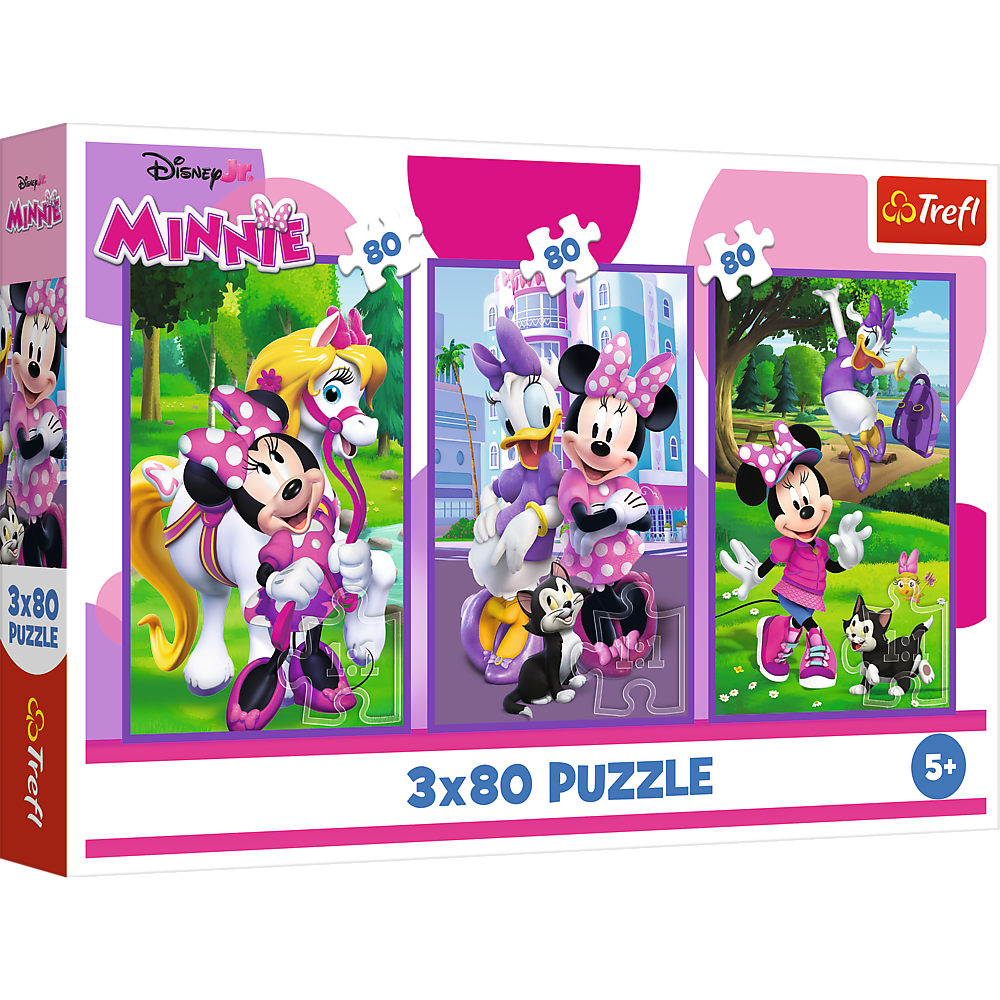 Puzzle 3x80 dílků Minnie a přátelé – Disney Minnie Trefl