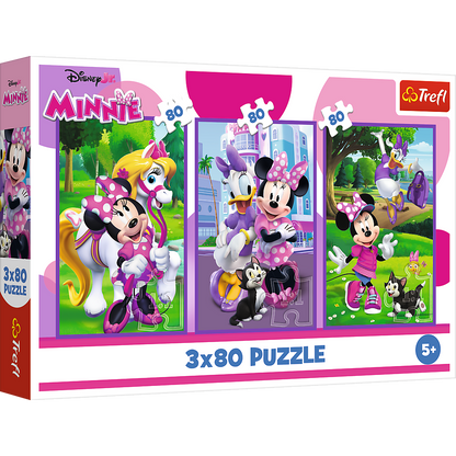 Puzzle 3x80 dílků Minnie a přátelé – Disney Minnie Trefl
