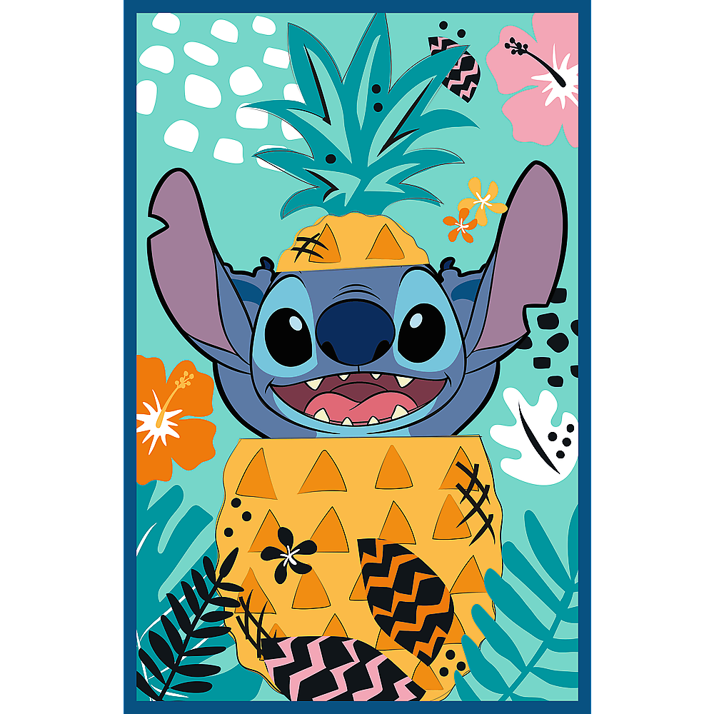 Puzzle 3x80 dílků svět Stitche – Trefl 34885