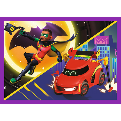 Puzzle 4v1 Batwheels pro děti – Warner Batwheels 34658