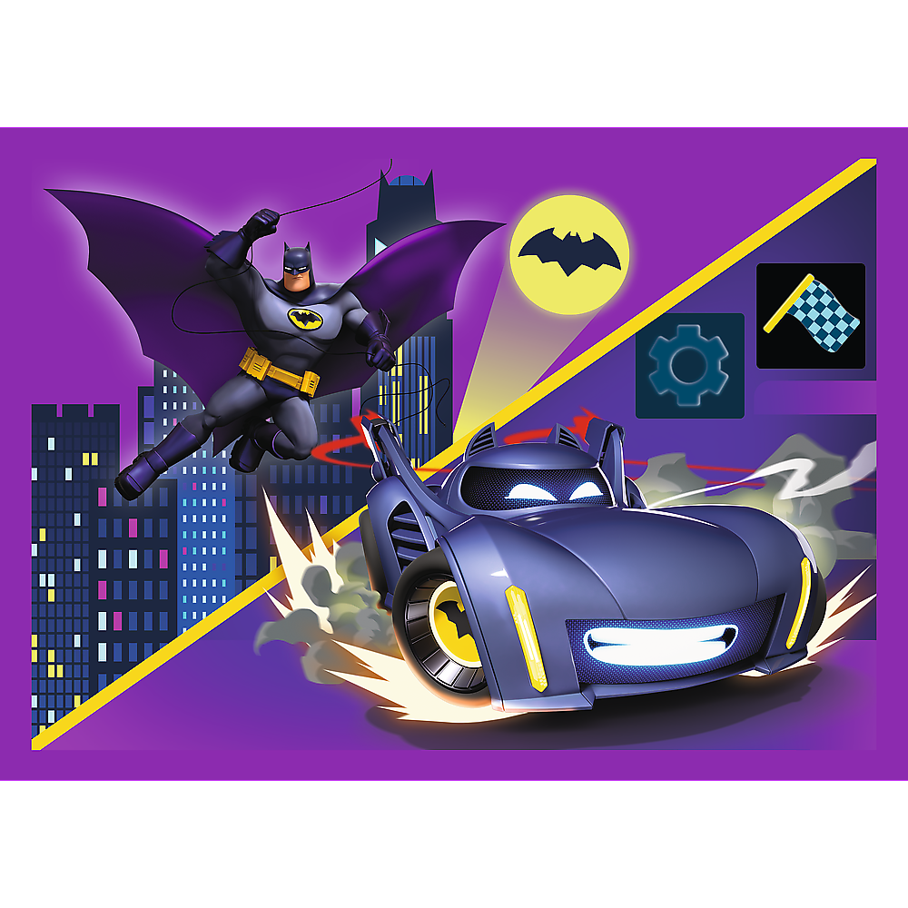 Puzzle 4v1 Batwheels pro děti – Warner Batwheels 34658