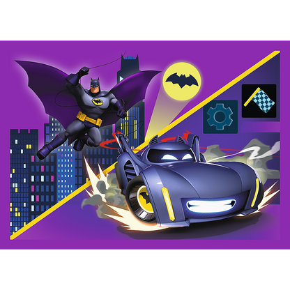 Puzzle 4v1 Batwheels pro děti – Warner Batwheels 34658