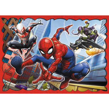 Puzzle 4v1 hrdinský Spider Man 35 70 dílků – Trefl