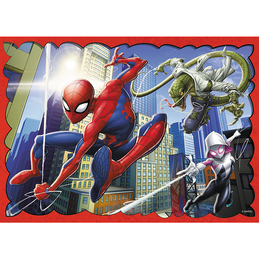 Puzzle 4v1 hrdinský Spider Man 35 70 dílků – Trefl