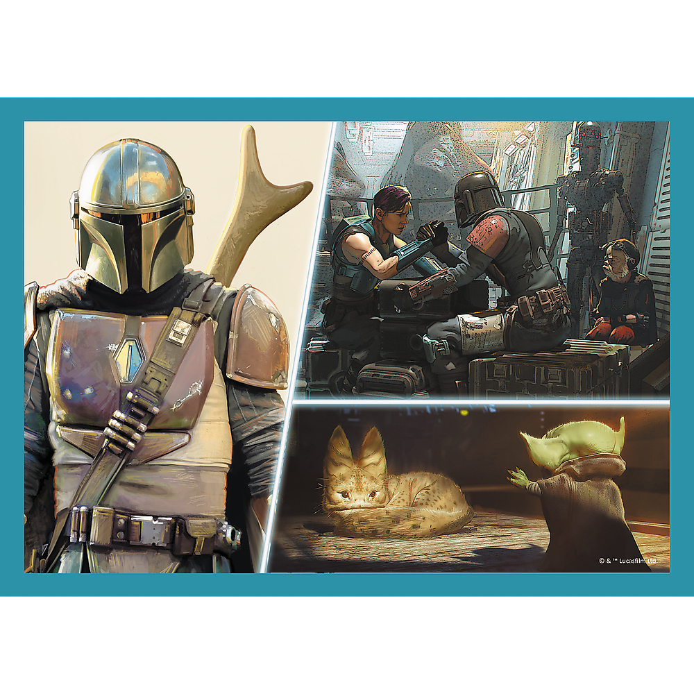 Puzzle 4v1 Mandalorian pro děti 35 70 dílků – Trefl