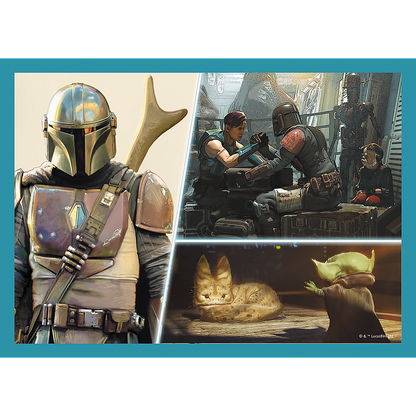 Puzzle 4v1 Mandalorian pro děti 35 70 dílků – Trefl