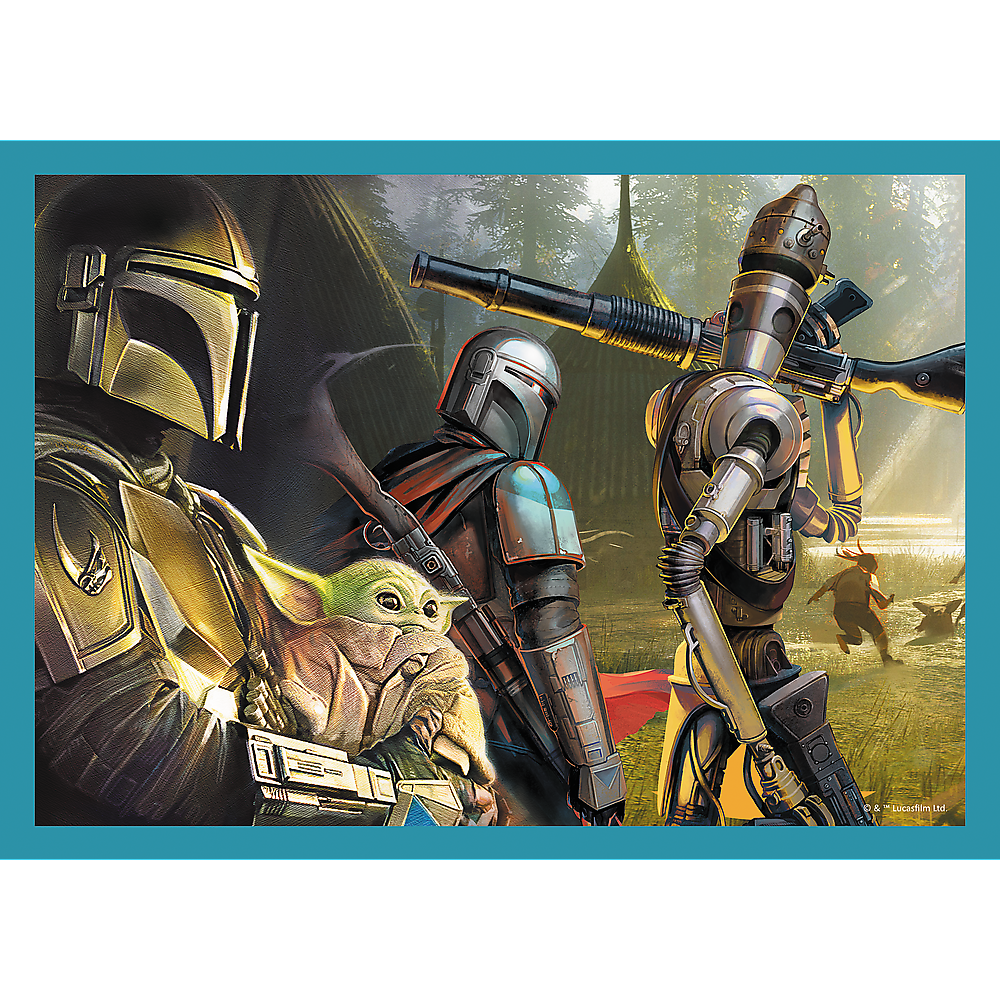 Puzzle 4v1 Mandalorian pro děti 35 70 dílků – Trefl