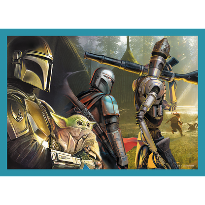 Puzzle 4v1 Mandalorian pro děti 35 70 dílků – Trefl