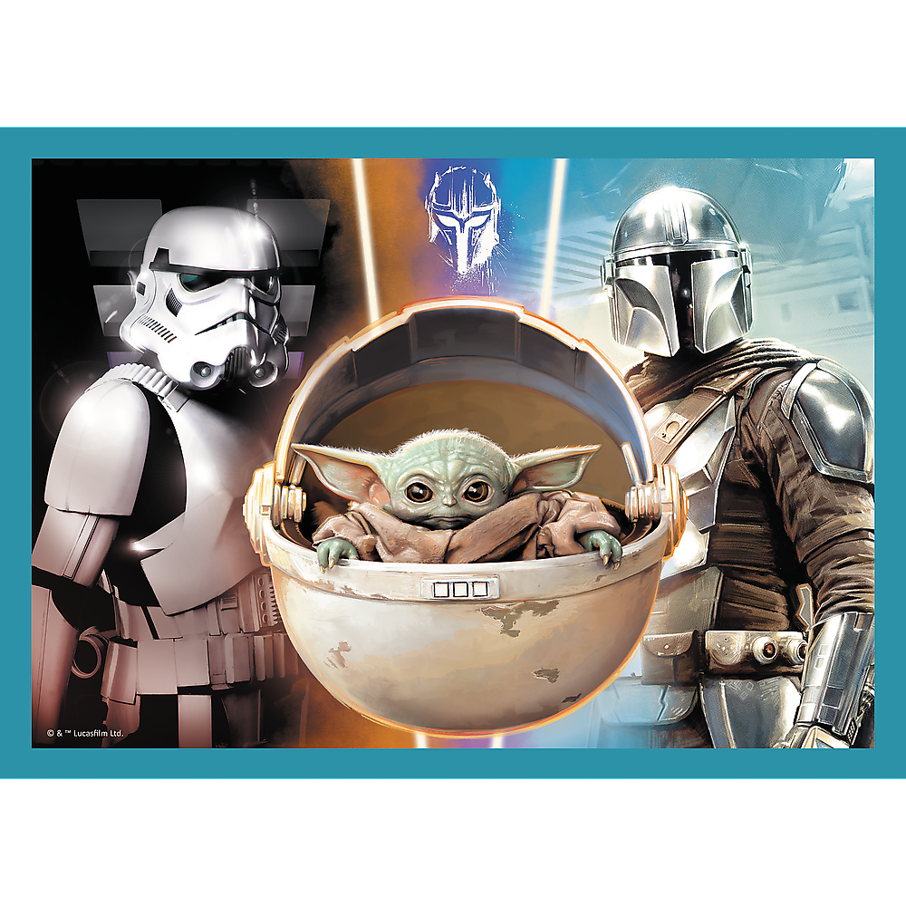Puzzle 4v1 Mandalorian pro děti 35 70 dílků – Trefl