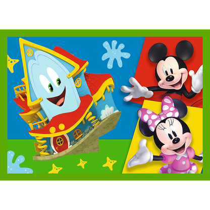 Puzzle 4v1 Myšák Mickey a přátelé 12 24 dílků – Trefl