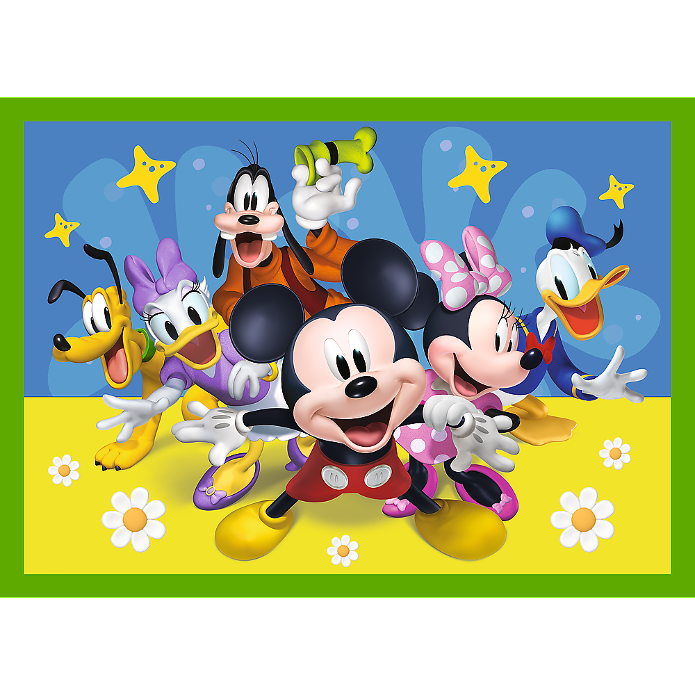 Puzzle 4v1 Myšák Mickey a přátelé 12 24 dílků – Trefl
