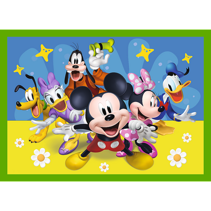 Puzzle 4v1 Myšák Mickey a přátelé 12 24 dílků – Trefl