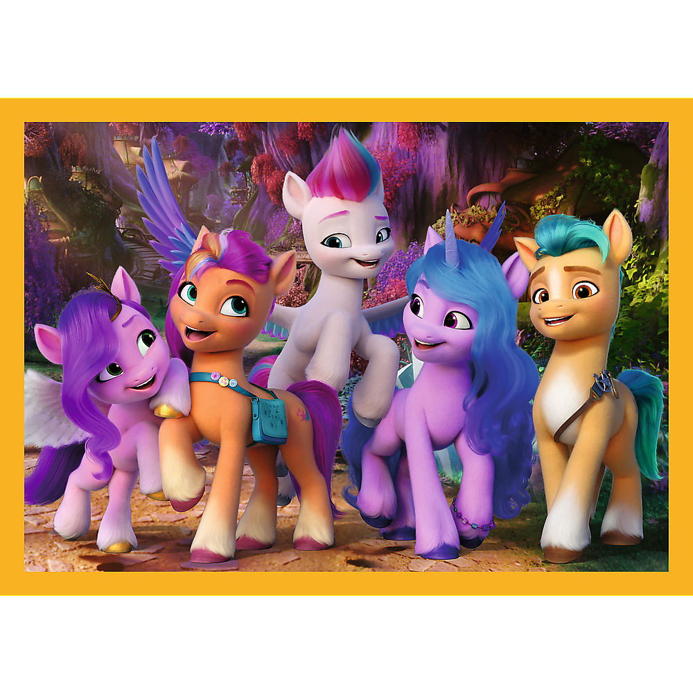Puzzle 4v1 Poznej poníky – My Little Pony Trefl 34624