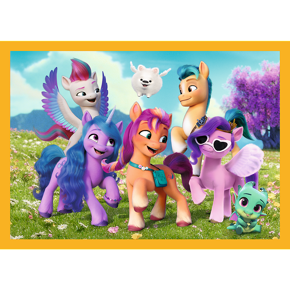 Puzzle 4v1 Poznej poníky – My Little Pony Trefl 34624
