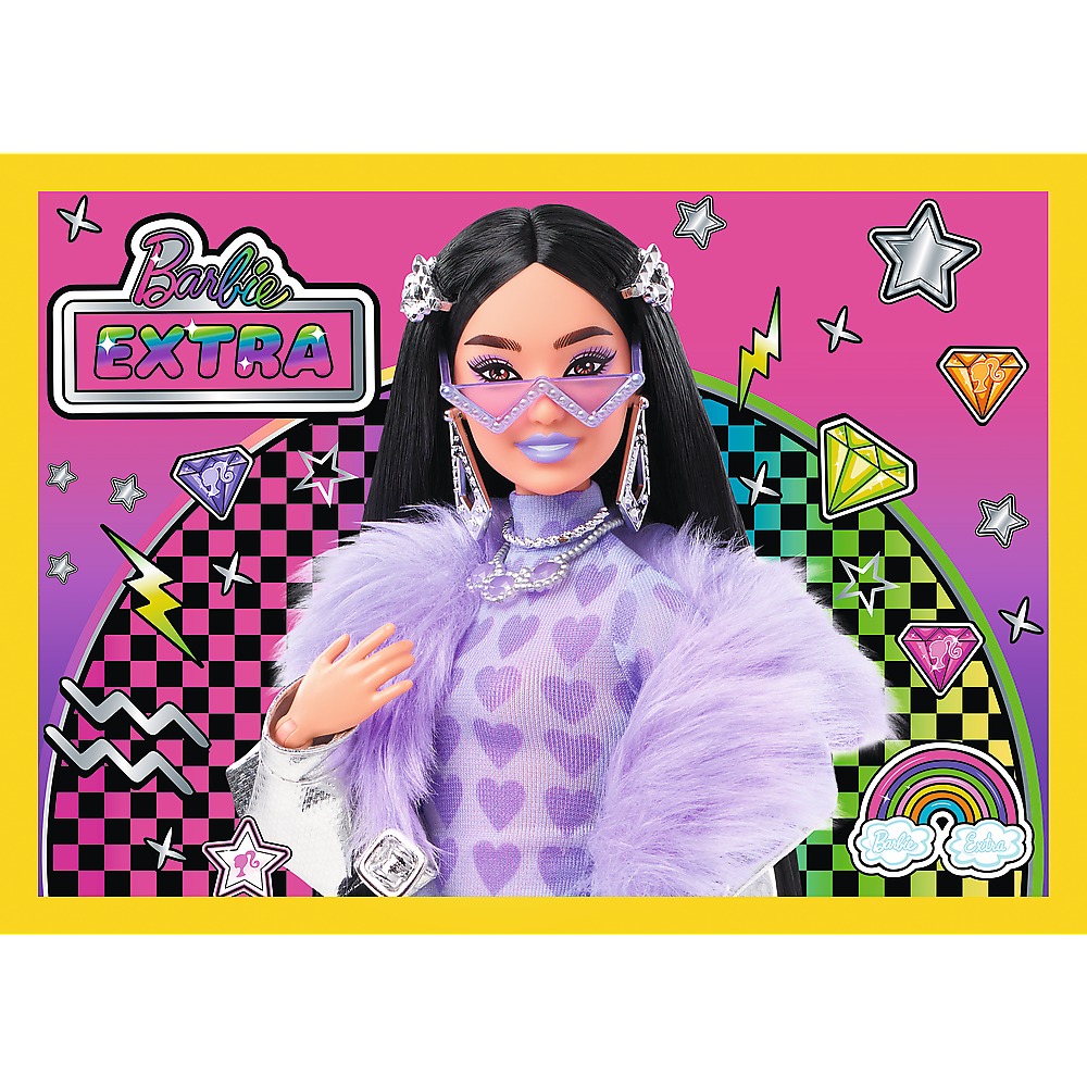 Puzzle 4v1 Veselý svět Barbie 35 70 dílků – Trefl